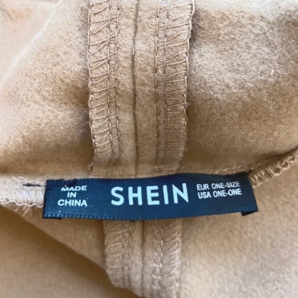 NWOT | SHEIN Cape Coat w|bow Neck Accent - Picture 7 of 9